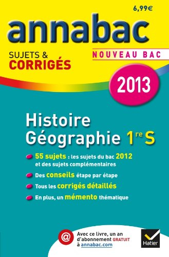 Histoire géographie 1re S : nouveau bac 2013