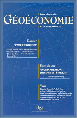 Revue française de géoéconomie, n° 16