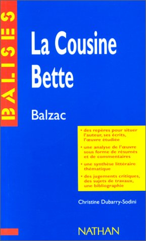 La cousine Bette, Balzac