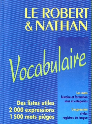 le robert et nathan, vocabulaire