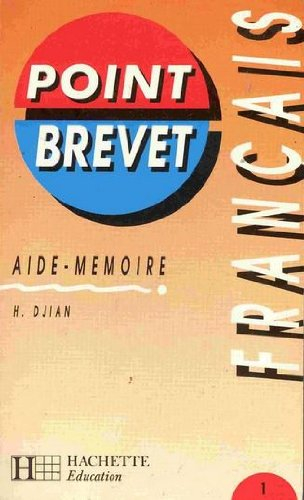 Français Aide-mémoire Point Brevet