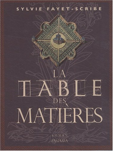 La table des matières