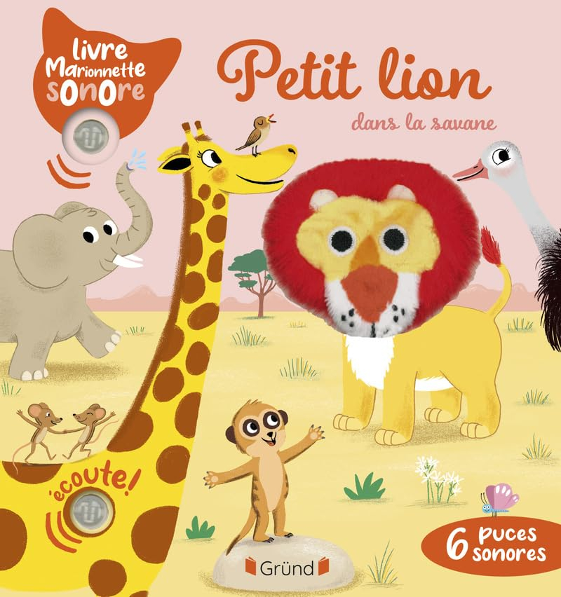 Petit lion dans la savane