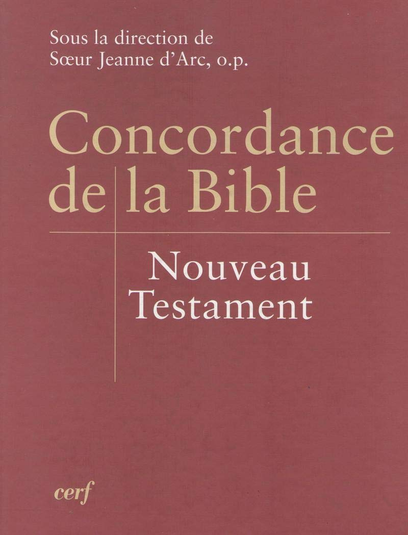 Concordance de la Bible : Nouveau Testament