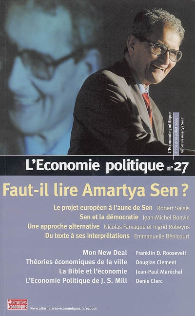 Économie politique (L'), n° 27. Faut-il lire Amartya Sen ?
