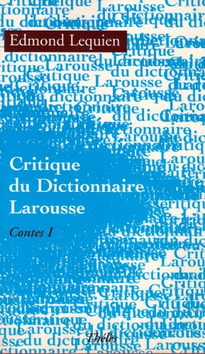 Critique Di Dictionnaire Larousse