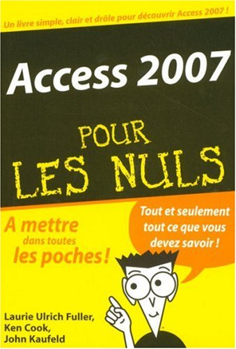 Access 2007 pour les nuls