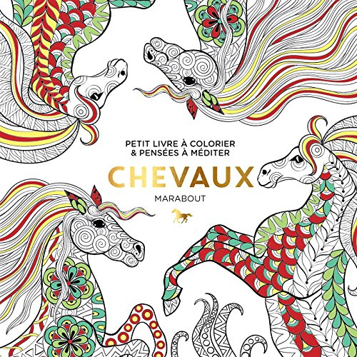 Chevaux : petit livre à colorier & pensées à méditer