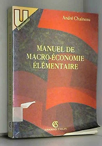 Manuel de macroéconomie élémentaire