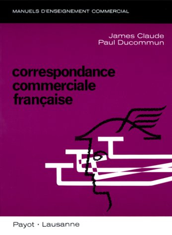 correspondance commerciale francaise