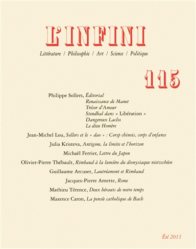 Infini (L'), n° 115