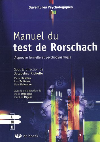 Manuel du test de Rorschach : approche formelle et psychodynamique