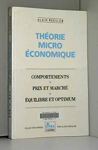 Théorie micro-économique (ancienne édition)