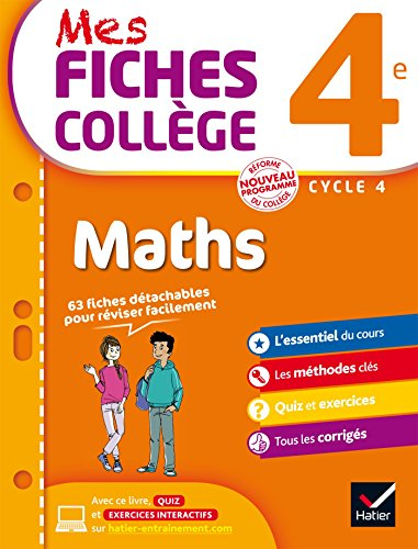 Maths 4e, cycle 4