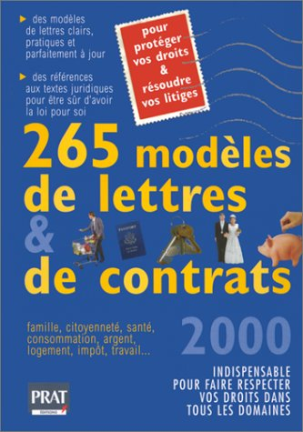 265 modèles de lettres et de contrats