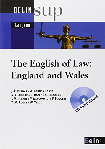 The English of law, England and Wales