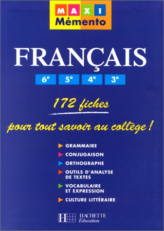 Français 6e, 5e, 4e, 3e