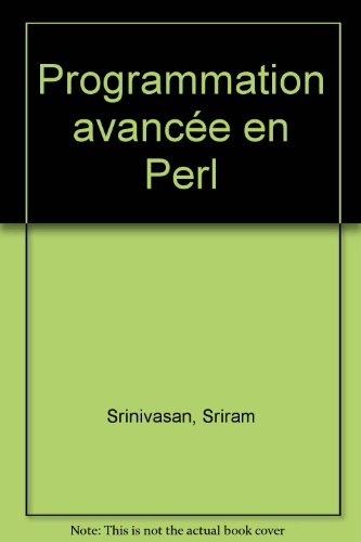 Programmation avancée en Perl