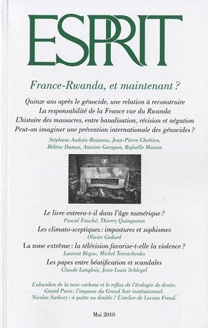 Esprit, n° 364. France-Rwanda, et maintenant ?