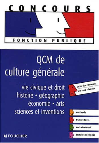 QCM de culture générale : vie civique et droit, histoire, géographie, économie, arts, sciences et in