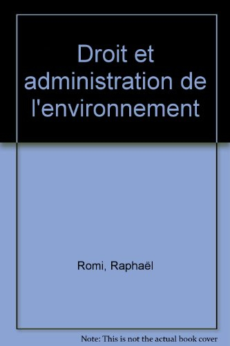 droit et administration de l'environnement