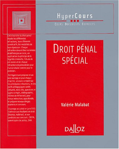 Droit pénal spécial