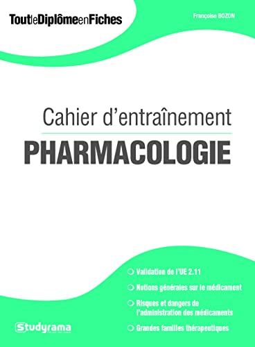 Pharmacologie : cahier d'entraînement