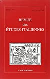 Revue des Etudes Italiennes T52/3-4-