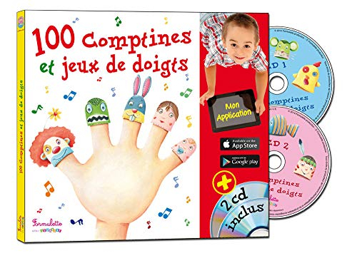 Page De Garde Comptines Et Chants Jeux De Doigts Maternelle 100 comptines et jeux de doigts de Rémi Guichard, Collectif, Bruno