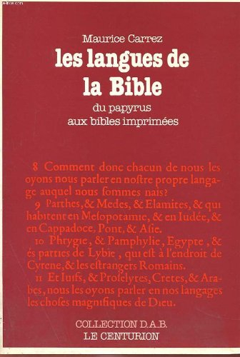 Les Langues de la Bible : du papyrus aux bibles imprimées