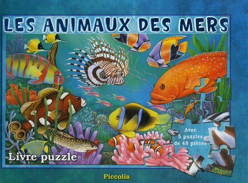 Les animaux des mers : livre puzzle