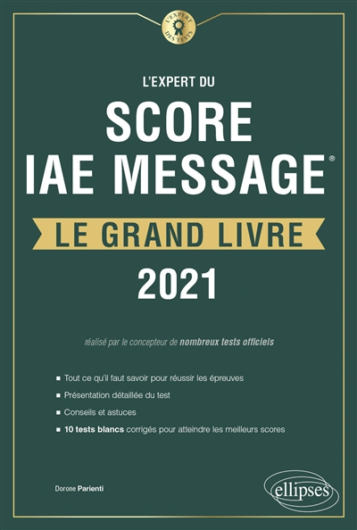 L'expert du Score IAE Message : le grand livre : 2021