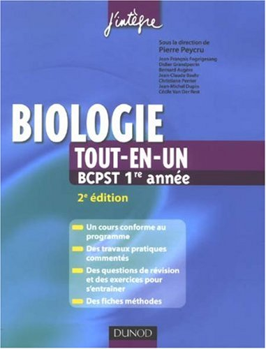 Biologie BCPST 1re année : tout-en-un
