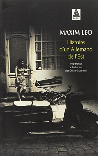 Histoire d'un Allemand de l'Est : récit