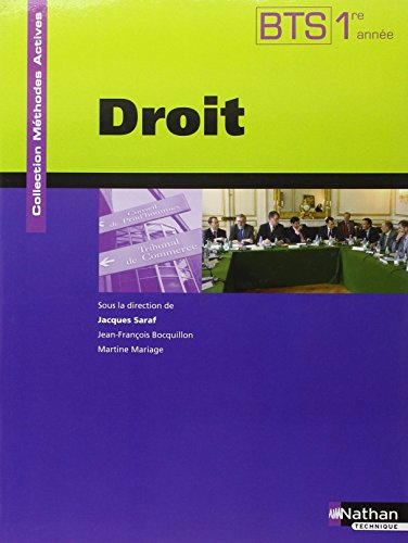 Droit BTS, 1re année : manuel de l'élève