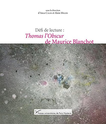Défi de lecture : Thomas l'obscur de Maurice Blanchot