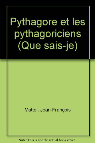 pythagore et les pythagoriciens