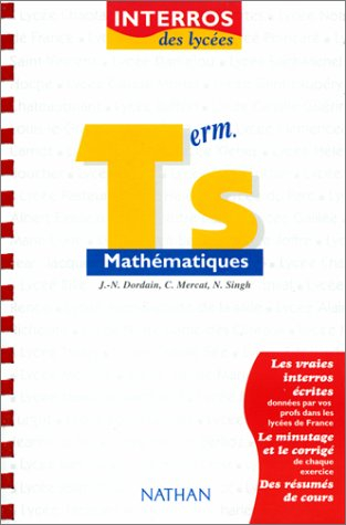 Mathématiques terminales S