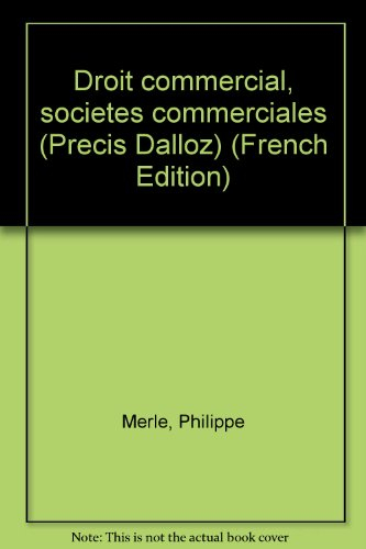 droit commercial societes commerciales. 5ème édition