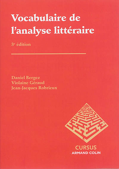 Vocabulaire de l'analyse littéraire
