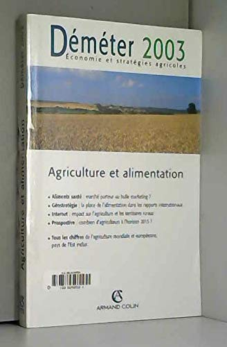 Déméter 2003 : agriculture et alimentation
