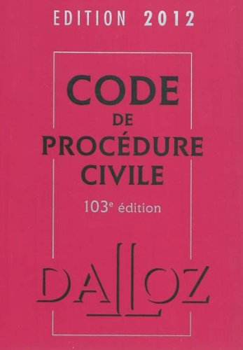 Code de procédure civile 2012