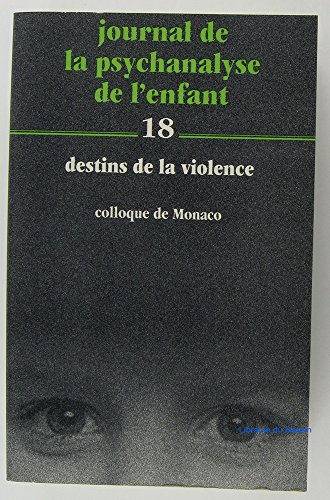 Journal de la psychanalyse de l'enfant, n° 18. Destins de la violence : colloque de Monaco, mai 1994