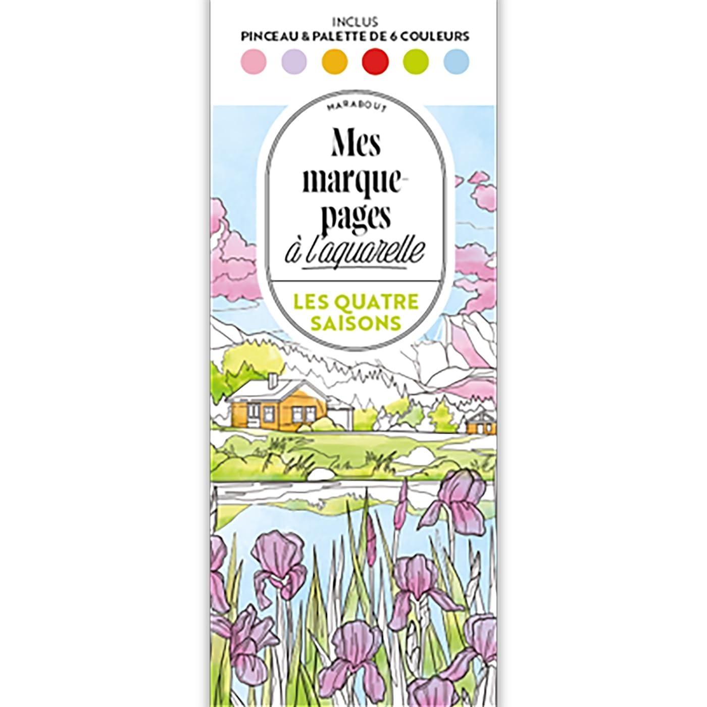 Mes marque-pages à l'aquarelle : Quatre saisons - Collectif