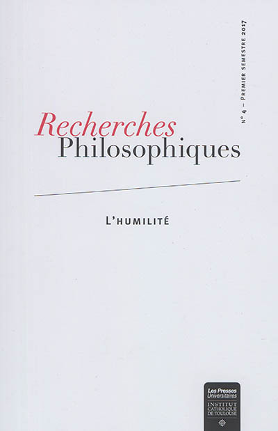 Recherches philosophiques : revue de la Faculté de philosophie de l'Institut catholique de Toulouse,