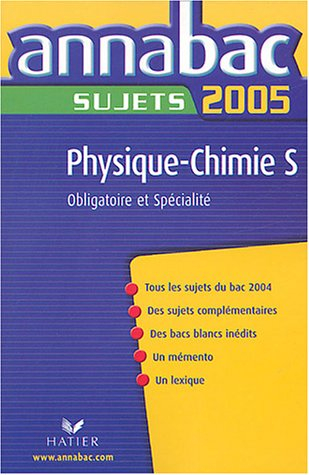physique-chimie s : sujets