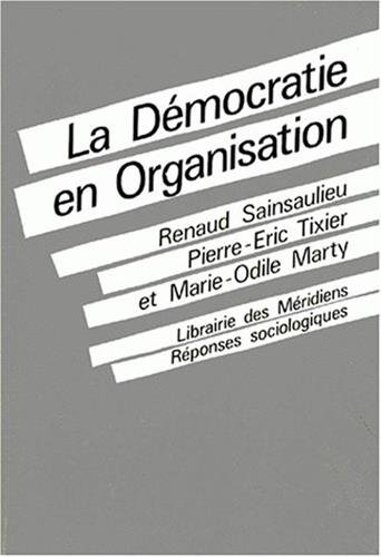 La Démocratie en organisation : Vers des fonctionnements collectifs de travail