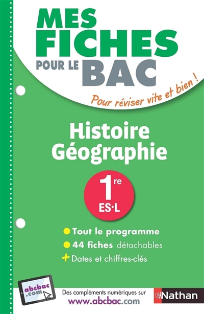 Histoire géographie 1re ES, L