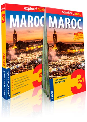 Maroc : 3 en 1 : guide, atlas, carte