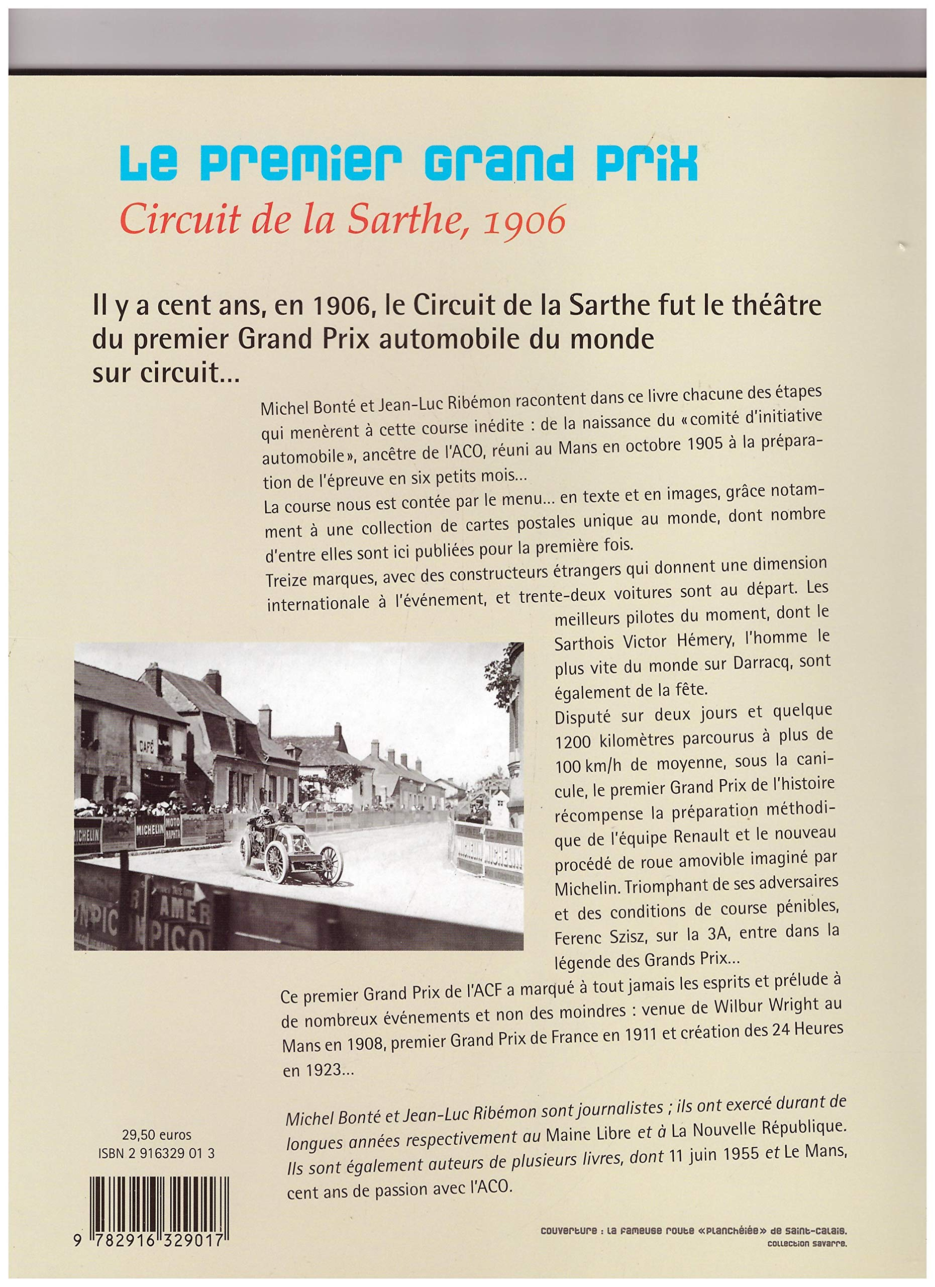Le premier Grand Prix : circuit de la Sarthe : 1906